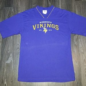 Purple NFL Minnesota Vikings Embroidered T-Shirt